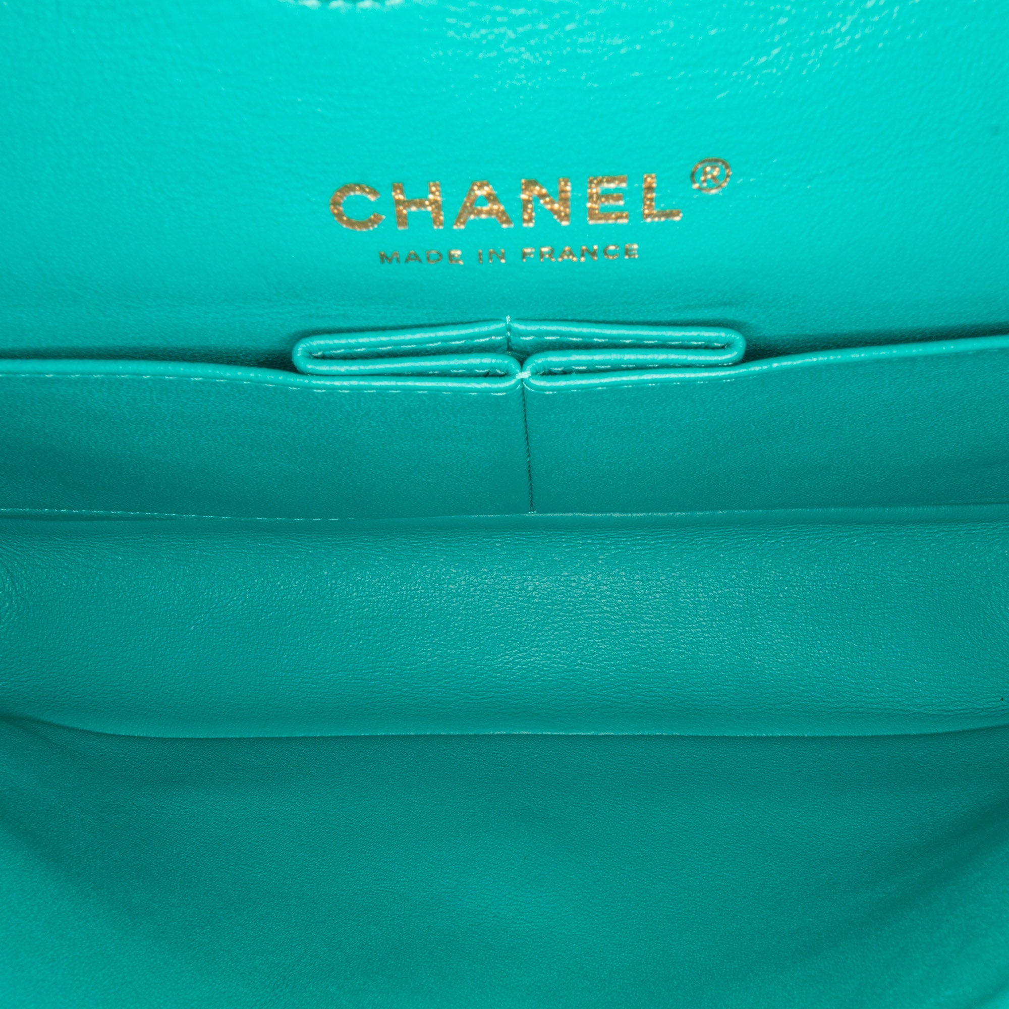 Chanel Medium Classic Lambskin Double Flap Blue