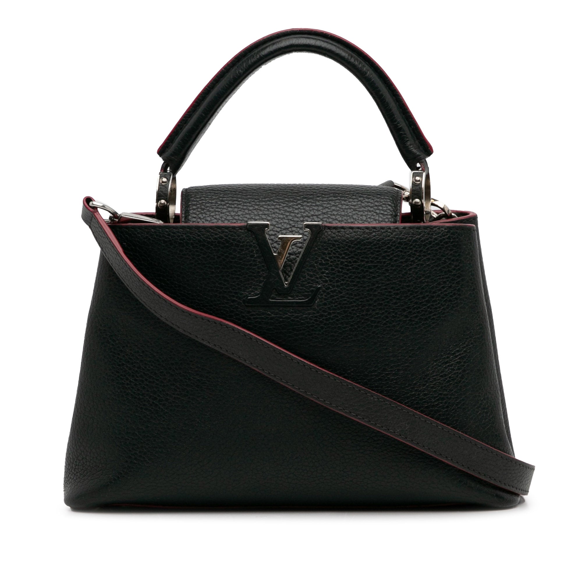 Louis Vuitton Taurillon Capucines BB Black