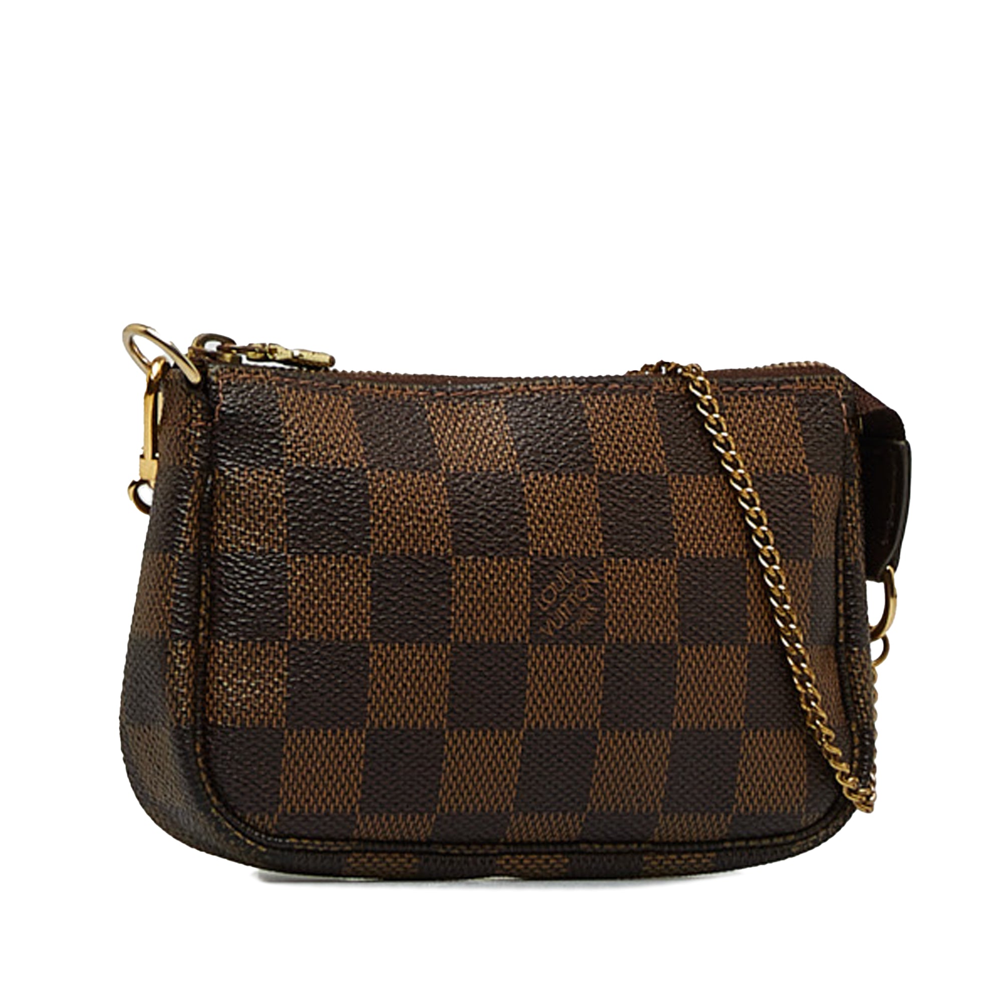 Pre-Owned Louis Vuitton Damier Ebene Mini Pochette Accessoires Brown Women Dubai