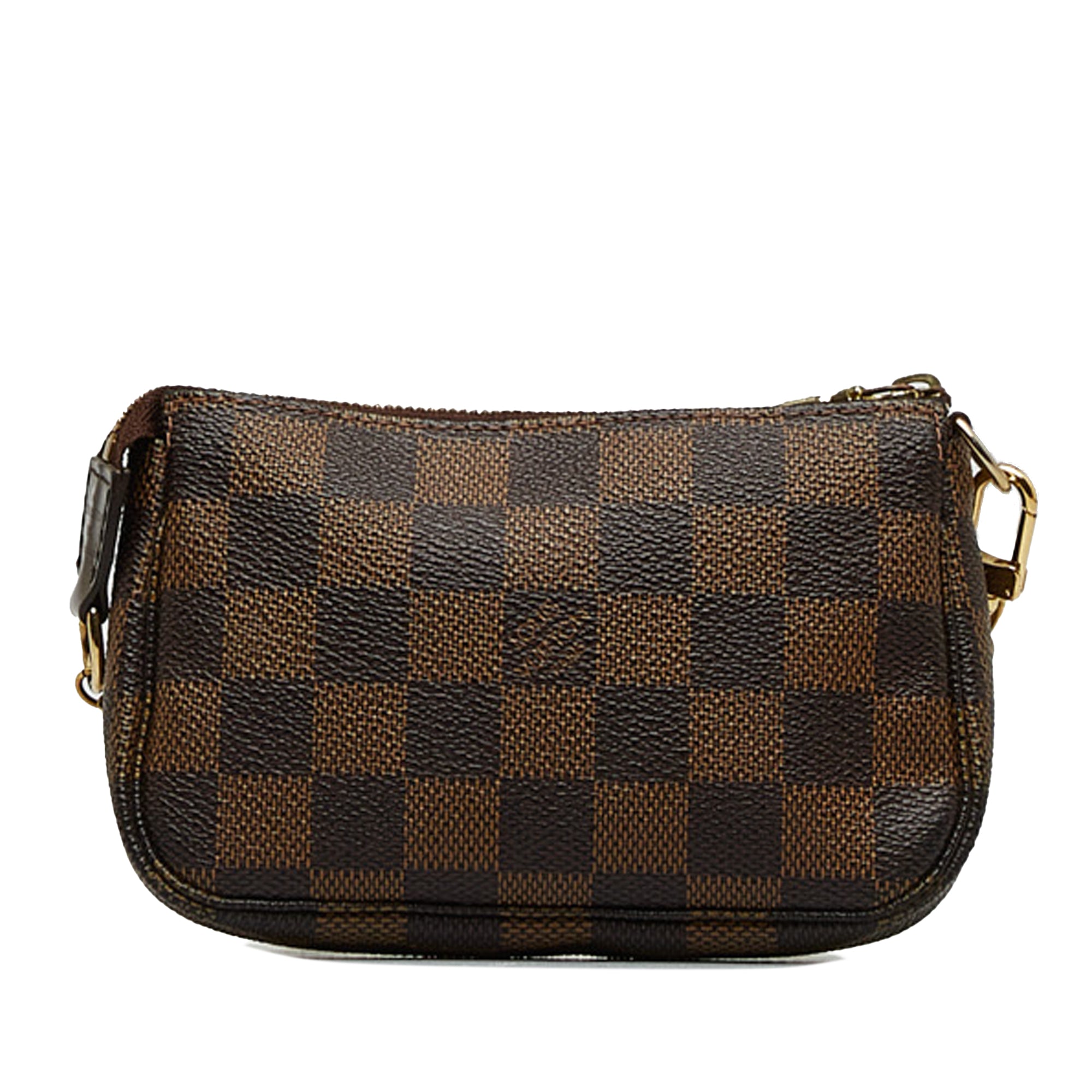 Pre-Owned Louis Vuitton Damier Ebene Mini Pochette Accessoires Brown Women Dubai