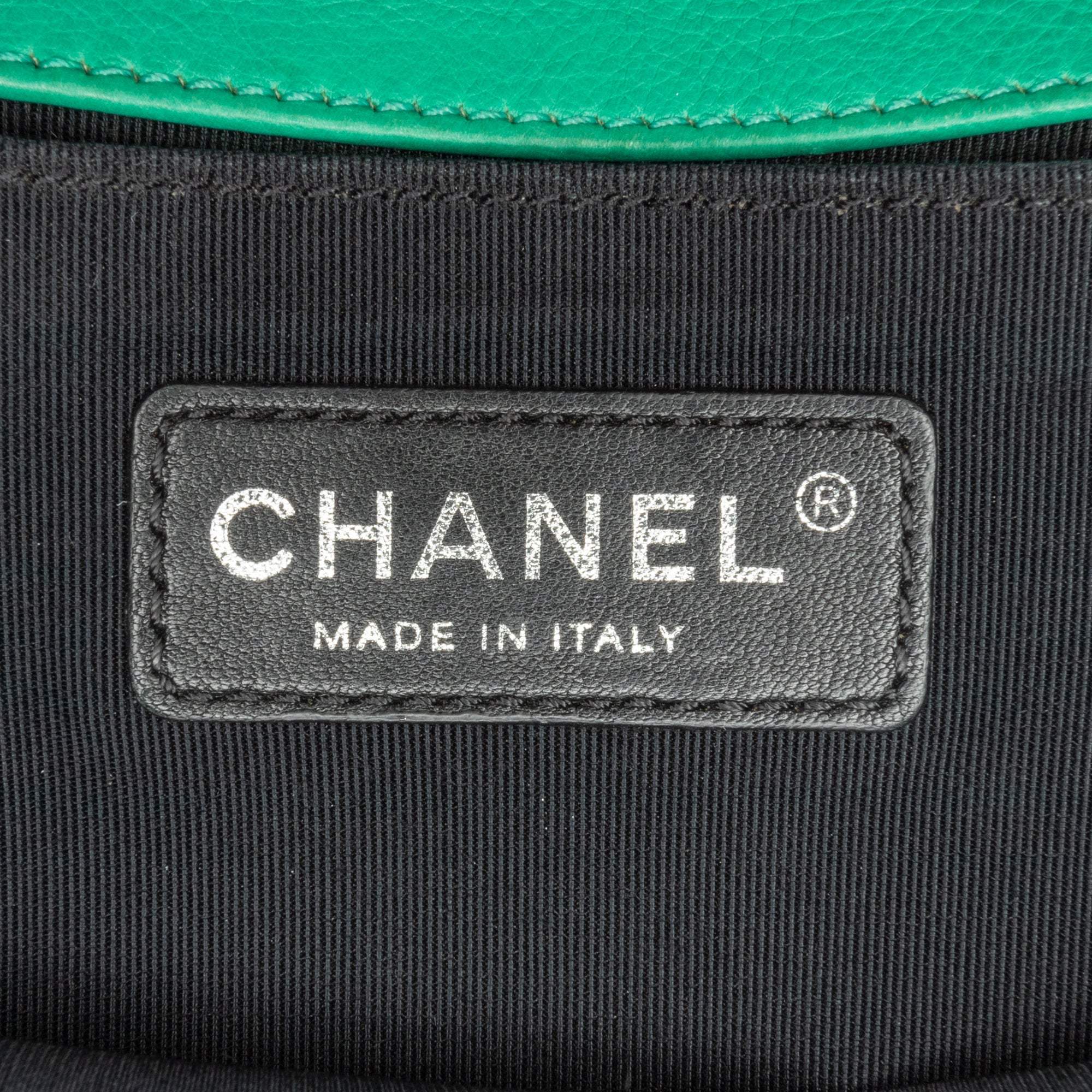 Chanel Medium Calfskin Boy Flap Green